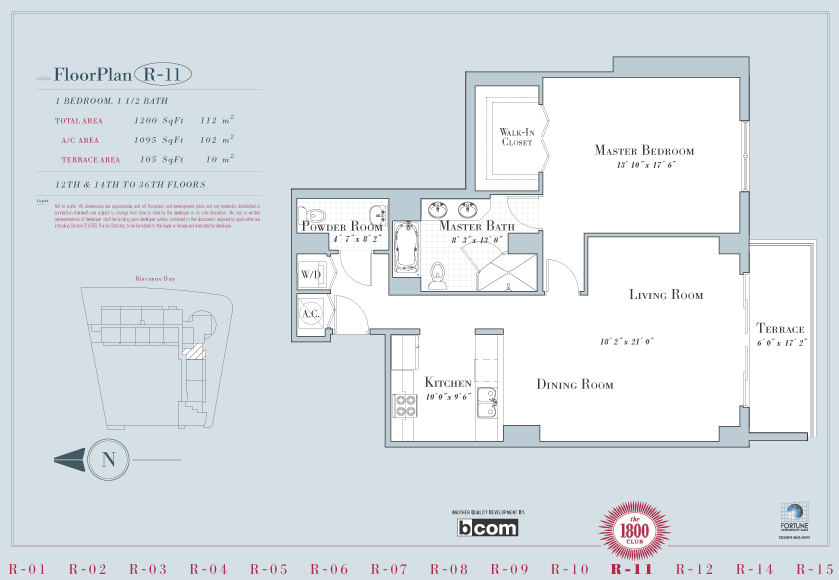 1800 Club Condo Floor Plans